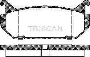 Jogo de 4 pastilhas de travão Triscan A/S ref. 8110 50184