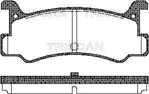 Jogo de 4 pastilhas de travão Triscan A/S ref. 8110 50880