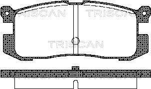 Jogo de 4 pastilhas de travão Triscan A/S ref. 8110 50926