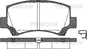 Jogo de 4 pastilhas de travão Triscan A/S ref. 8110 69006
