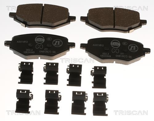 Jeu de 4 plaquettes de frein Triscan A/S ref. 8110 82010