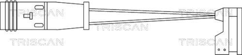 Contacteur de témoin d'usure (Témoin d'usure plaquettes) Triscan A/S ref. 8115 10009