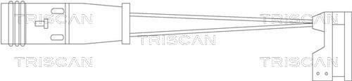 Contacteur de témoin d'usure (Témoin d'usure plaquettes) Triscan A/S 8115 10010