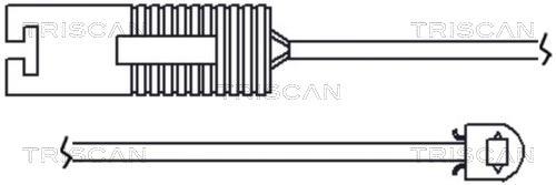 Contacteur de témoin d'usure (Témoin d'usure plaquettes) Triscan A/S ref. 8115 11005