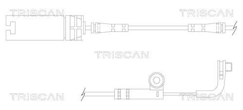 Contacteur de témoin d'usure (Témoin d'usure plaquettes) Triscan A/S ref. 8115 11026