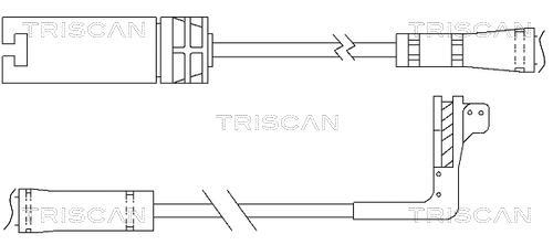 Contacteur de témoin d'usure (Témoin d'usure plaquettes) Triscan A/S 8115 11054