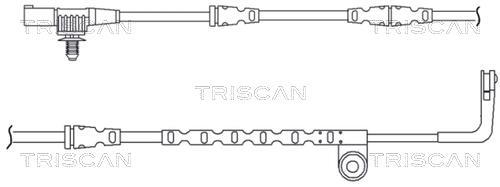Contacteur de témoin d'usure (Témoin d'usure plaquettes) Triscan A/S 8115 17007