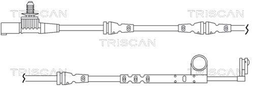 Contacteur de témoin d'usure (Témoin d'usure plaquettes) Triscan A/S 8115 17011