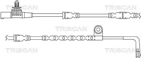 Contacteur de témoin d'usure (Témoin d'usure plaquettes) Triscan A/S 8115 17012