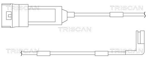 Contacteur de témoin d'usure (Témoin d'usure plaquettes) Triscan A/S 8115 24004