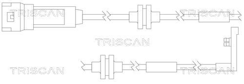 Contacteur de témoin d'usure (Témoin d'usure plaquettes) Triscan A/S 8115 24014