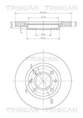 Discos de freno Triscan A/S ref. 8120 10102C
