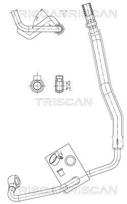 Tuyau hydraulique, direction Triscan A/S ref. 8516 11014
