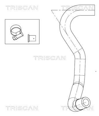 Tuyau hydraulique, direction Triscan A/S ref. 8516 11023