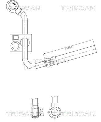 Tuyau hydraulique, direction Triscan A/S ref. 8516 11025
