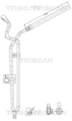 Tuyau hydraulique, direction Triscan A/S 8516 11031