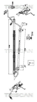 Tuyau hydraulique, direction Triscan A/S 8516 11041