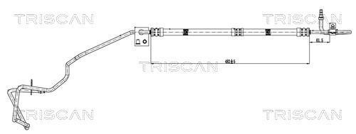 Tuyau hydraulique, direction Triscan A/S ref. 8516 16001