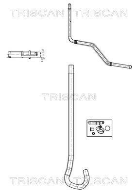 Tuyau hydraulique, direction Triscan A/S ref. 8516 16033