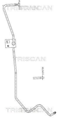 Tuyau hydraulique, direction Triscan A/S ref. 8516 16041