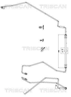 Tuyau hydraulique, direction Triscan A/S ref. 8516 16046