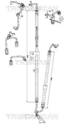 Tuyau hydraulique, direction Triscan A/S ref. 8516 23012
