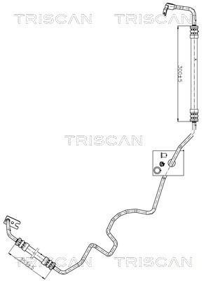 Tuyau hydraulique, direction Triscan A/S ref. 8516 24001