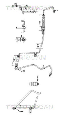 Tuyau hydraulique, direction Triscan A/S 8516 25008
