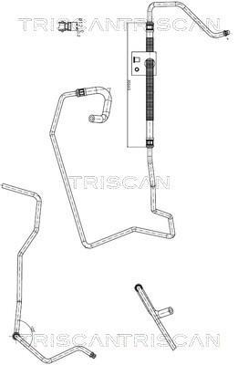 Tuyau hydraulique, direction Triscan A/S ref. 8516 28003