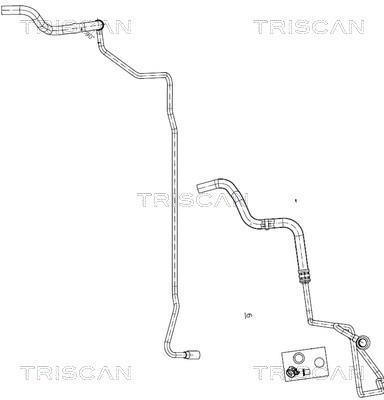 Tuyau hydraulique, direction Triscan A/S ref. 8516 29011