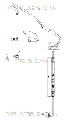 Tuyau hydraulique, direction Triscan A/S 8516 29053
