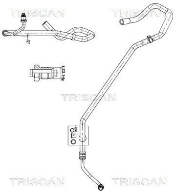 Tuyau hydraulique, direction Triscan A/S 8516 29056
