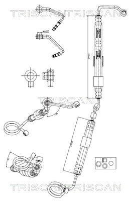 Tuyau hydraulique, direction Triscan A/S 8516 29065
