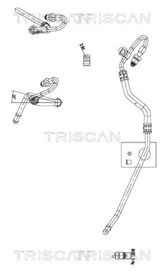 Tuyau hydraulique, direction Triscan A/S 8516 29085