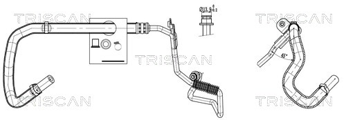 Tuyau hydraulique, direction Triscan A/S 8516 29092