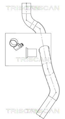 Tuyau hydraulique, direction Triscan A/S 8516 29093