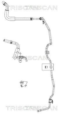 Tuyau hydraulique, direction Triscan A/S 8516 43010