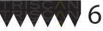 Correa trapezoidal nervada Triscan A/S ref. 8640 600683sf