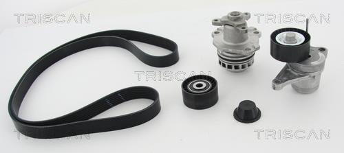 Bomba de agua + kit de correa poli V (Bomba de agua + kit correas de accesorios) Triscan A/S ref. 8642 100505
