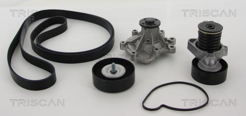 Pompe à eau+Jeu de courroie trapézoïdale à nervures (Pompe à eau et courroie accessoires) Triscan A/S ref. 8642 230504