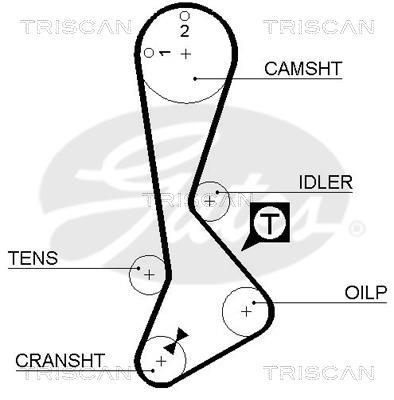Correa de distribución Triscan A/S ref. 8645 5197xs