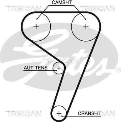 Kit de distribution Triscan A/S ref. 8647 10067