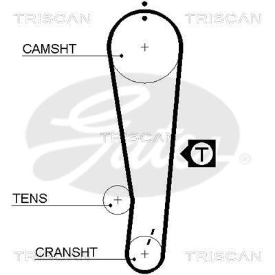 Kit de distribuição Triscan A/S ref. 8647 13011