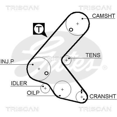 Kit de distribution Triscan A/S ref. 8647 24024