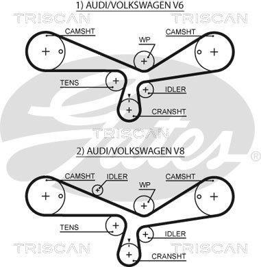 Kit de distribuição Triscan A/S ref. 8647 29091