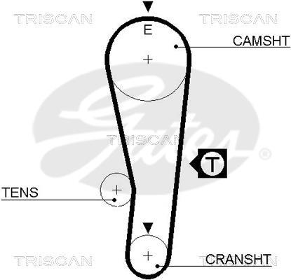 Kit de distribution Triscan A/S ref. 8647 69003
