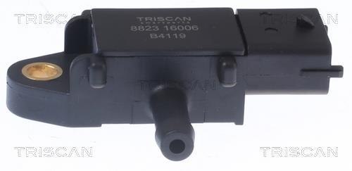 Capteur, pression des gaz échappement (Capteur de pression différentiel) Triscan A/S ref. 8823 16006