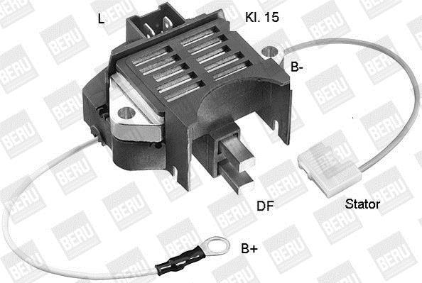 Regulador del alternador BERU ref. GER016