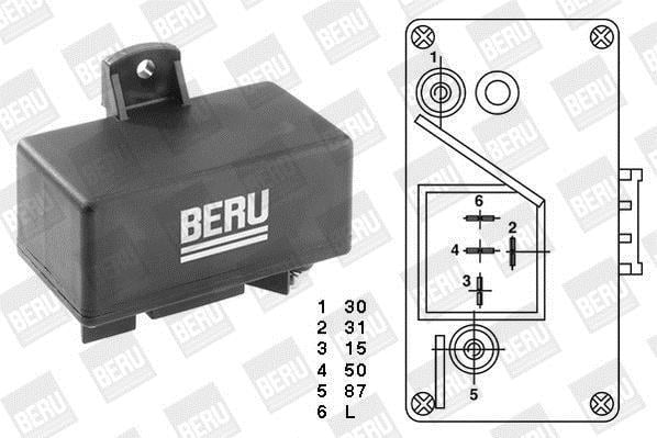 Caja precalentamiento bujias BERU ref. GR066