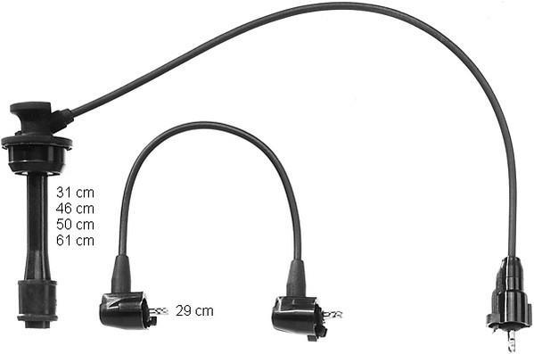 Juego de cables de encendido BERU ZEF1085